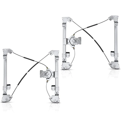 2 Pcs Front Manual Window Regulator