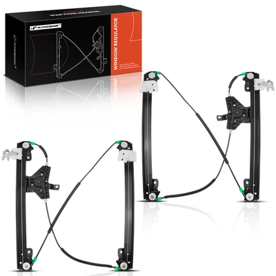 2 Pcs Front Power Window Regulator without Motor