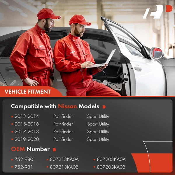 2 Pcs Front Power Window Regulator without Motor for Nissan Pathfinder 2013-2020