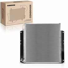Aluminum AC Condenser without Receiver Drier for 2001-2007 Freightliner Condor