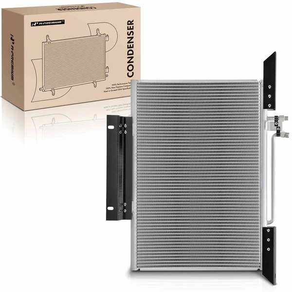 Aluminum AC Condenser with Bracket for Mack DM 2005-2006 LE 1995-2007 MR 1993-2007