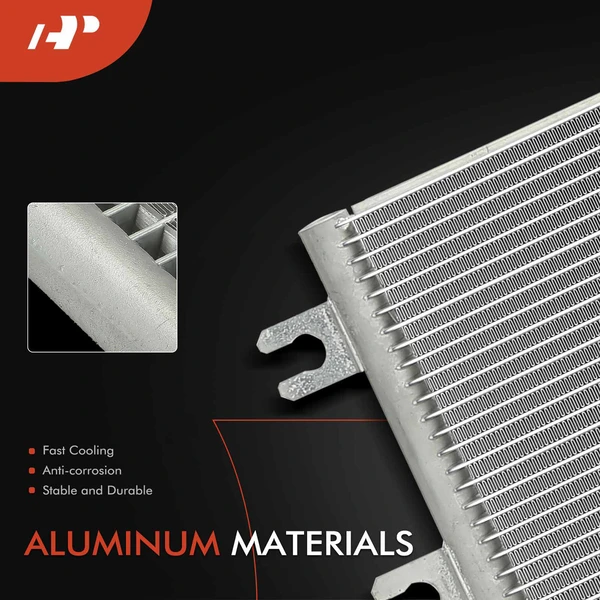 AC Condenser with Bracket for International Harvester 7300 7400 WorkStar 7600