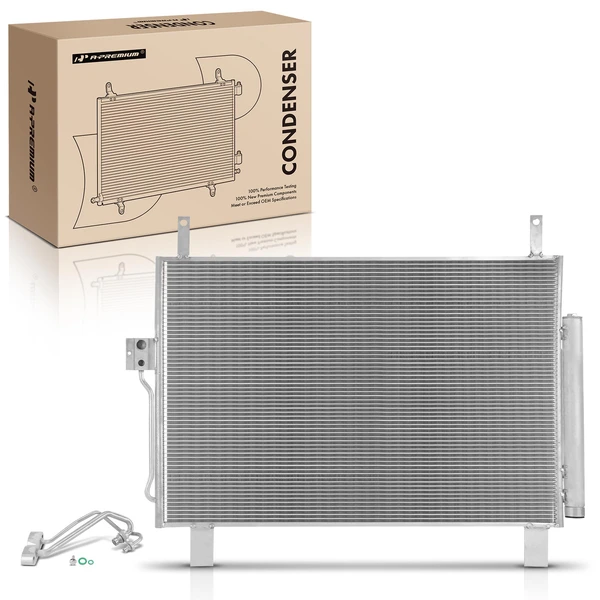 AC Condenser with Receiver Drier & Bracket for 2022-2023 Nissan Pathfinder