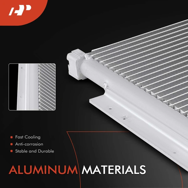 Aluminum AC Condenser with Bracket for Chevrolet C6500 Kodiak C7500 Kodiak GMC