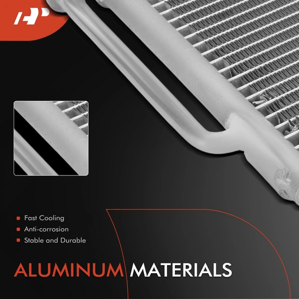 Aluminum AC Condenser with Bracket for Mazda Protege 1995-1998 L4 1.5L L4 1.8L