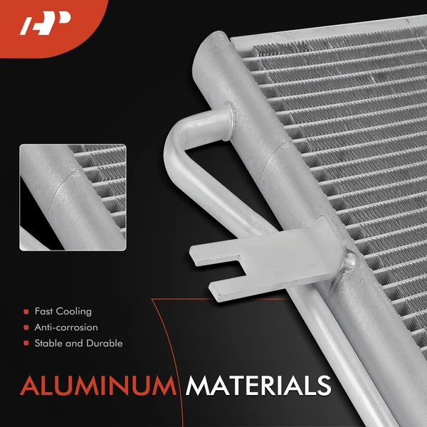 AC Condenser with Drier & Bracket for Chevrolet Silverado 4500 HD 5500 HD 6500 HD