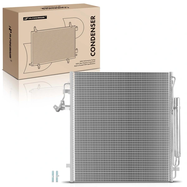 AC Condenser with Receiver Drier & Bracket for 2019-2023 Ford Ranger