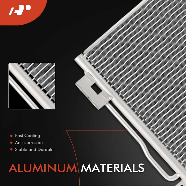 AC Condenser with Receiver Drier & Bracket for Fiat 500L 2014-2020 1.4L Hatchback