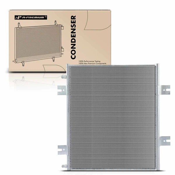 AC Condenser with Bracket for 2011-2013 Freightliner MT45