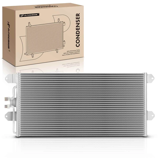 AC Condenser with Bracket for Volkswagen EuroVan 1992-1997 1999-2004 2.4L 2.5L 2.8L