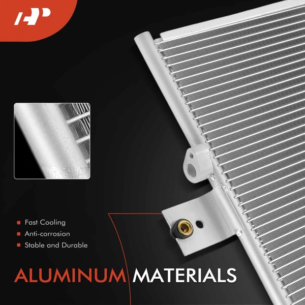 AC Condenser with Bracket for International Harvester 3200 2011 6.0L 6.4L 7.6L