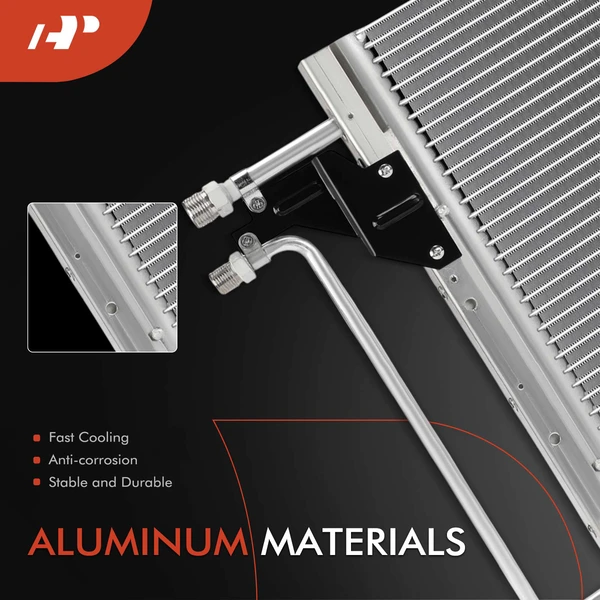 AC Condenser with Bracket for Chevrolet C5500 Kodiak 1990-1991 C60 C70 Kodiak