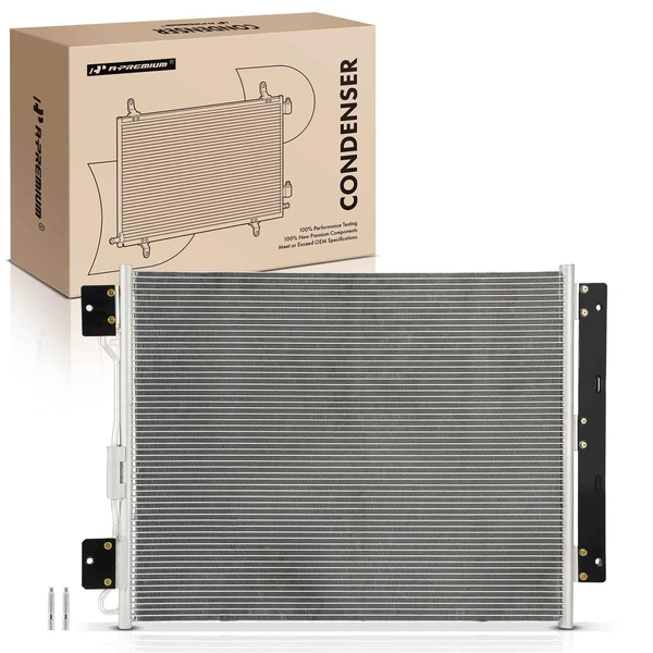 AC Condenser with Bracket for 2000-2003 Ford F-750