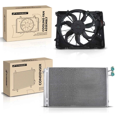 AC Condenser & Single Cooling Fan Assembly Kit