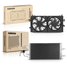 AC Condenser & Dual Cooling Fan Assembly Kit