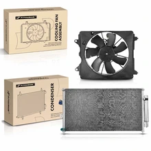 AC Condenser & Single Cooling Fan Assembly Kit