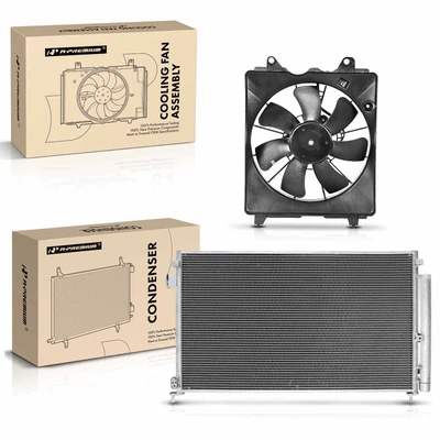 AC Condenser & Single Cooling Fan Assembly Kit