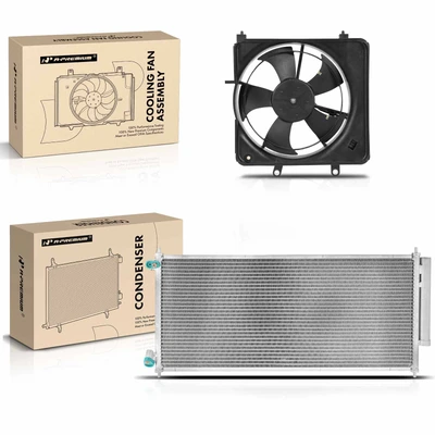 AC Condenser & Single Cooling Fan Assembly Kit