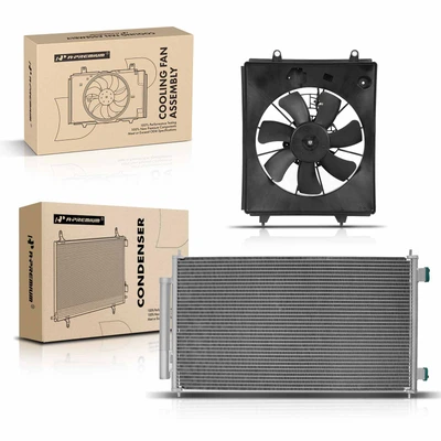 AC Condenser & Single Cooling Fan Assembly Kit