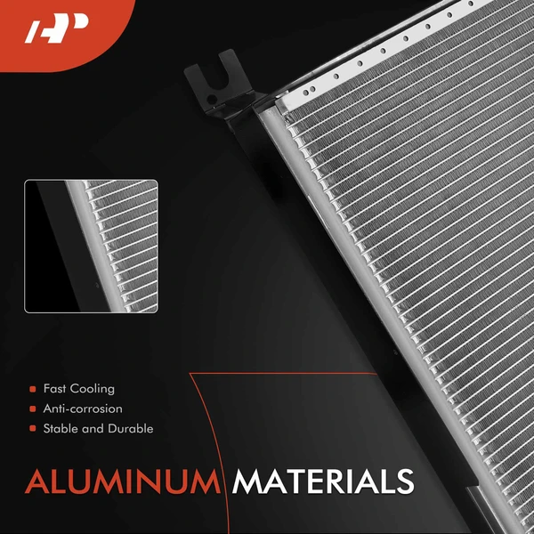 AC Condenser with Bracket for Dodge Ram 1500 1994-1998 Ram 2500 Ram 3500 1994-1997