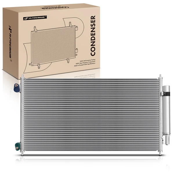 AC Condenser with Receiver Drier for Honda Accord 2008-2012 Crosstour 2012-2015