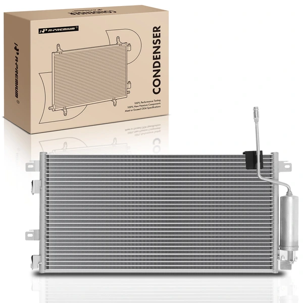 AC Condenser with Receiver Drier for 2008-2011 Ford Focus