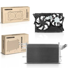 AC Condenser & Dual Cooling Fan Assembly Kit