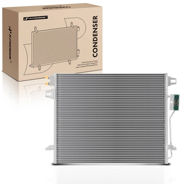 AC Condenser without Receiver Drier for 2008-2020 Dodge Grand Caravan