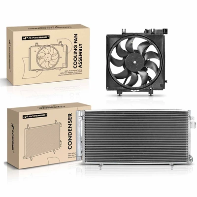 AC Condenser & Single Cooling Fan Assembly Kit