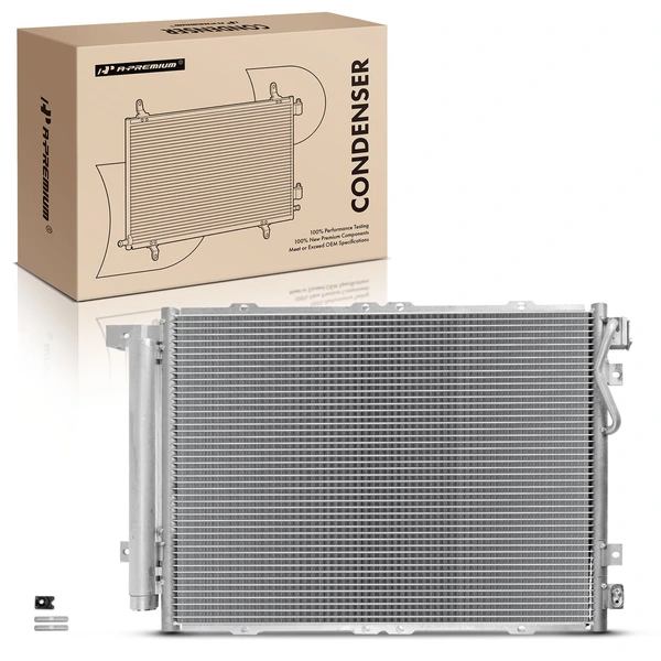 AC Condenser with Receiver Drier for Kia Sorento 2007-2009 V6 3.3L 3.8L