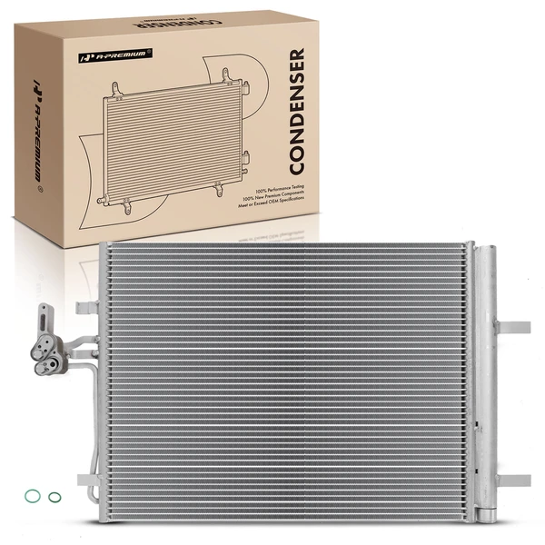 AC Condenser with Receiver Drier for 2008-2010 Volvo V70