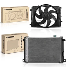 AC Condenser & Single Cooling Fan Assembly Kit