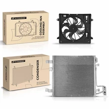 AC Condenser & Single Cooling Fan Assembly Kit