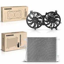 AC Condenser & Dual Cooling Fan Assembly Kit