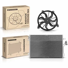 AC Condenser & Single Cooling Fan Assembly Kit