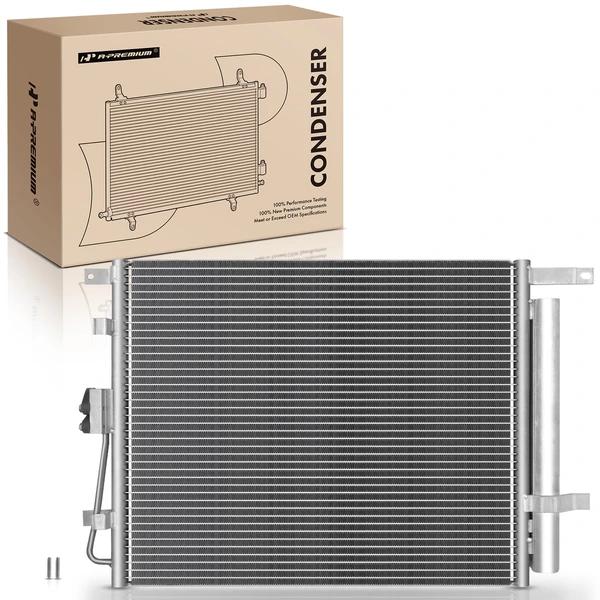 AC Condenser with Receiver Drier for Kia Soul 2010-2011 L4 2.0L