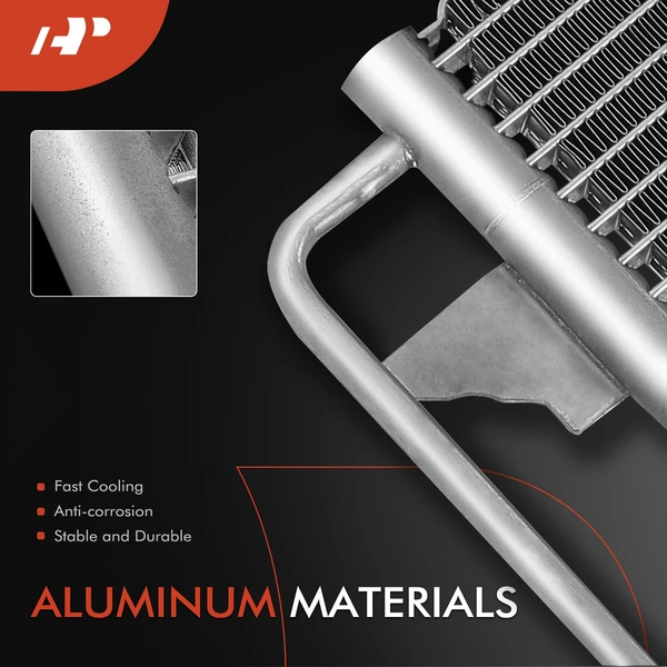 AC Condenser with Receiver Drier for Ford Fusion 2010-2012 Lincoln MKZ Mercury