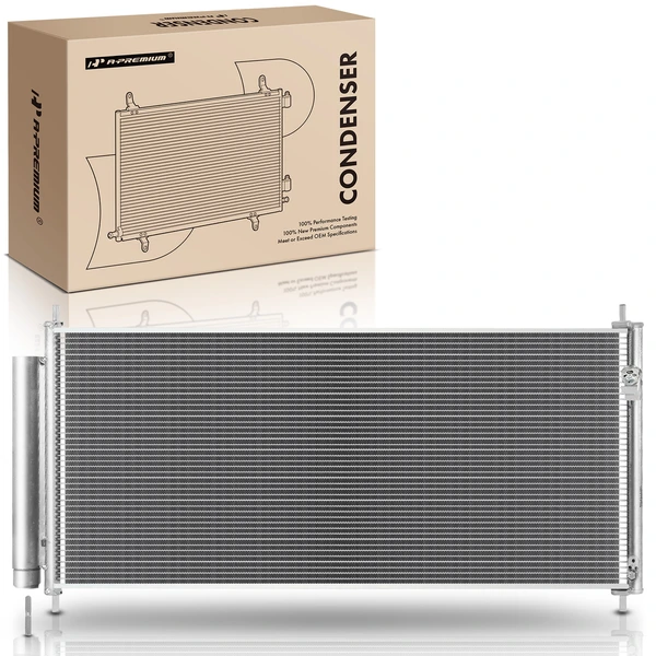 AC Condenser with Receiver Drier for Honda Insight 2010-2014 L4 1.3L