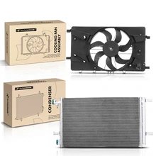AC Condenser & Single Cooling Fan Assembly Kit