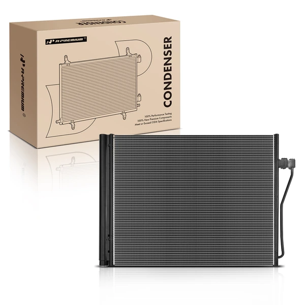 AC Condenser with Receiver Drier for BMW 750i 2009-2015 760Li Alpina B7