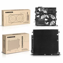 AC Condenser & Dual Cooling Fan Assembly Kit