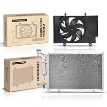 AC Condenser & Single Cooling Fan Assembly Kit
