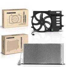 AC Condenser & Single Cooling Fan Assembly Kit
