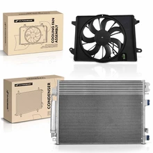 AC Condenser & Single Cooling Fan Assembly Kit