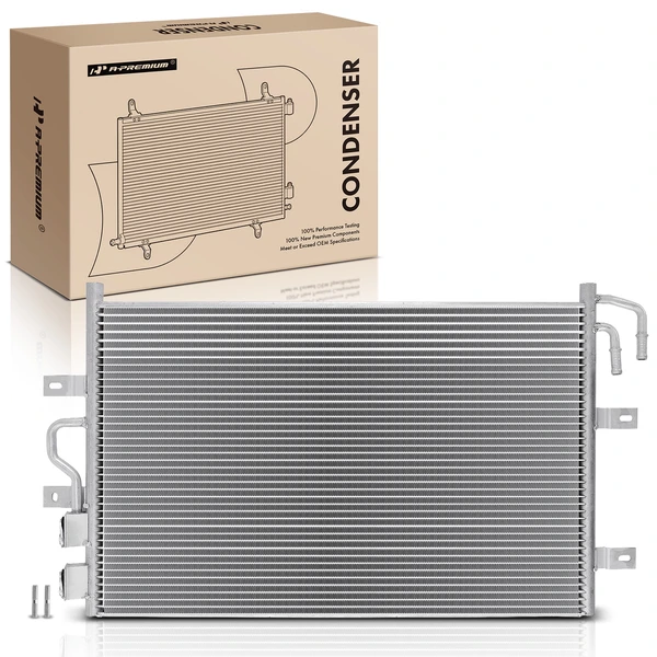 AC Condenser without Receiver Drier for Ford Flex 2010-2019 Lincoln MKT