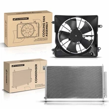 AC Condenser & Single Cooling Fan Assembly Kit
