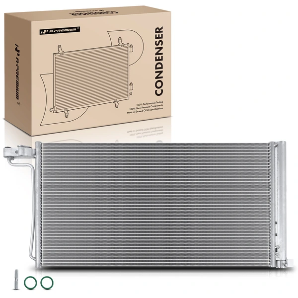 AC Condenser with Receiver Drier for 2012-2014 Ford Focus