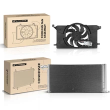 AC Condenser & Single Cooling Fan Assembly Kit