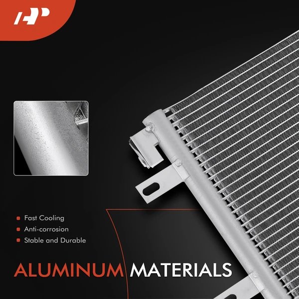 AC Condenser with Receiver Drier for Jeep Patriot 2007-2017 Compass Dodge