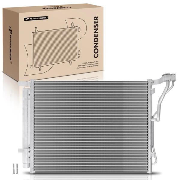 AC Condenser with Receiver Drier for 2011-2015 Kia Optima